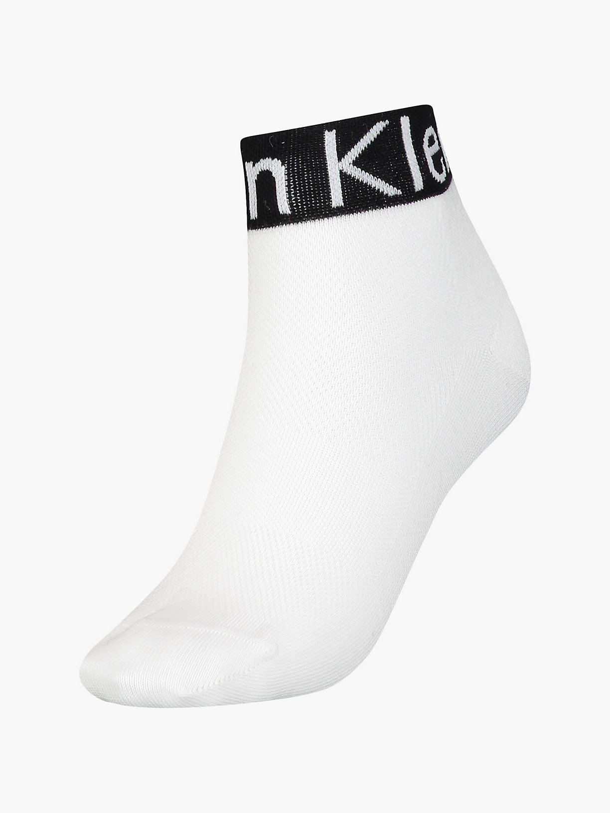WHITE Logo Ankle Socks for women CALVIN KLEIN
