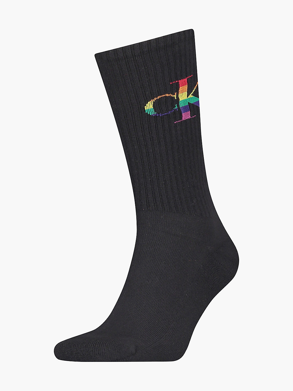 BLACK Crew Socks - Pride undefined men Calvin Klein