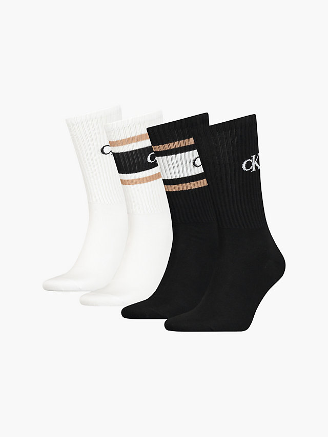 Black Combo 4 Pack Crew Socks Gift Set undefined men Calvin Klein