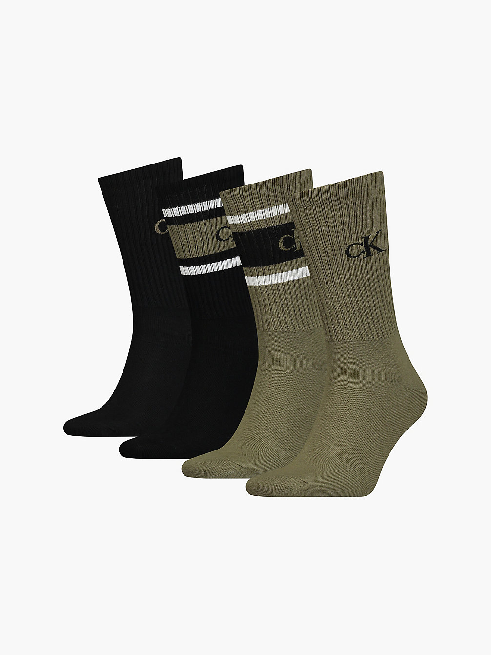 OLIVE COMBO 4 Pack Crew Socks Gift Set undefined men Calvin Klein