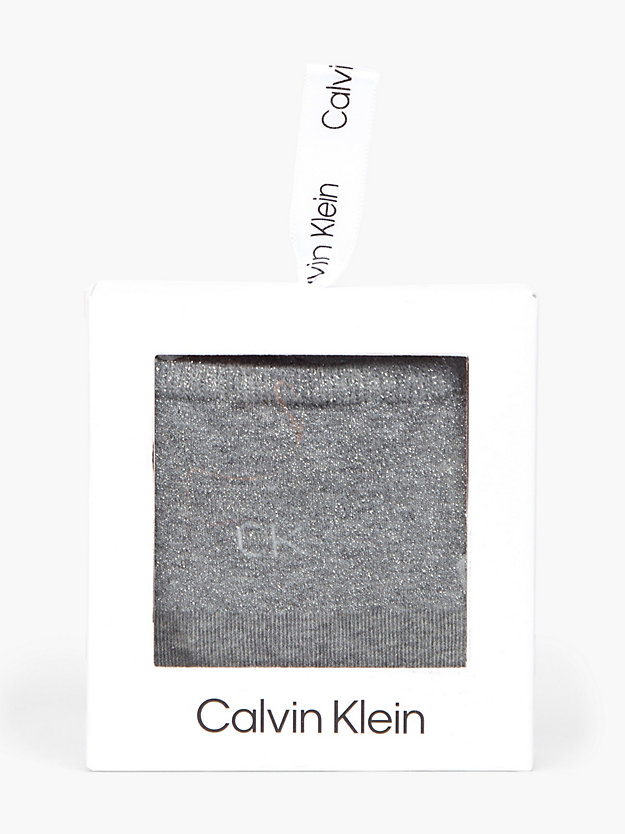 boîte cadeau chaussettes en lurex grey melange pour femmes calvin klein