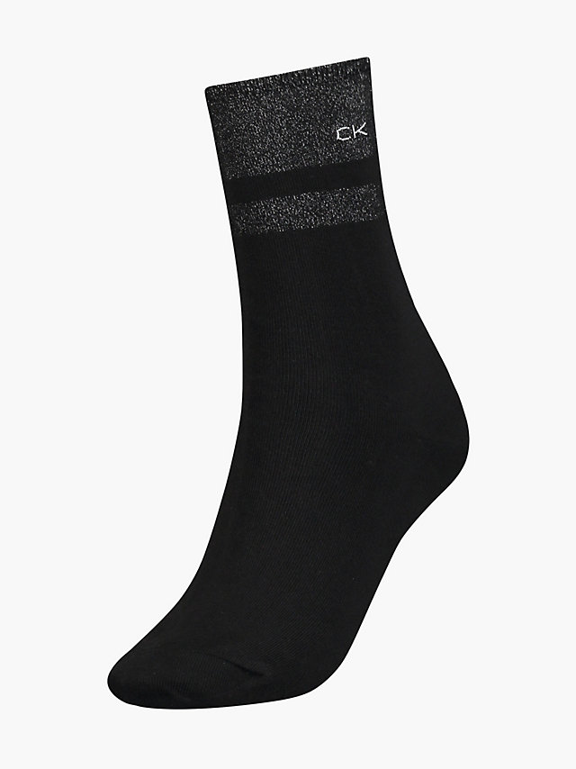 Black Lurex Socks Gift Box undefined women Calvin Klein