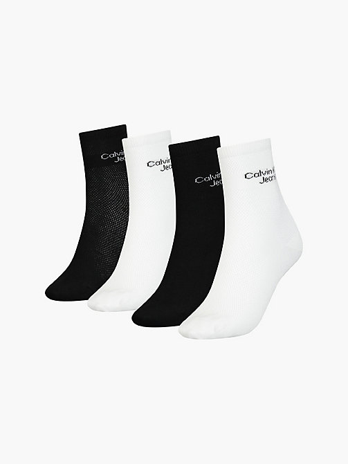 Dames Kleding voor voor Beenmode voor Sokken Calvin Klein Crew Sock Voor in het Wit 