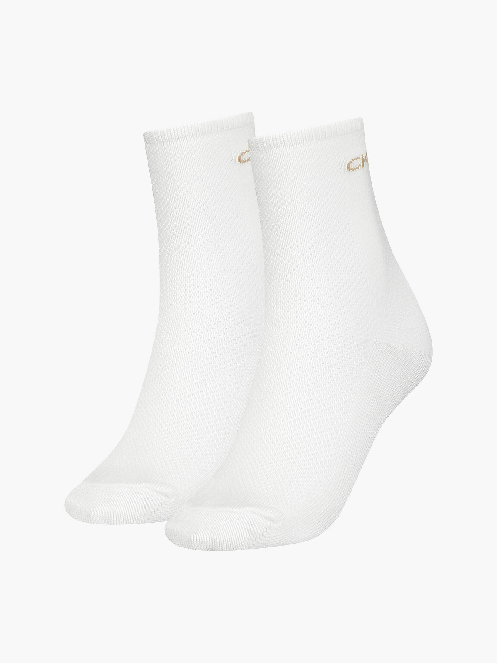White 2 Pack Ankle Socks undefined women Calvin Klein