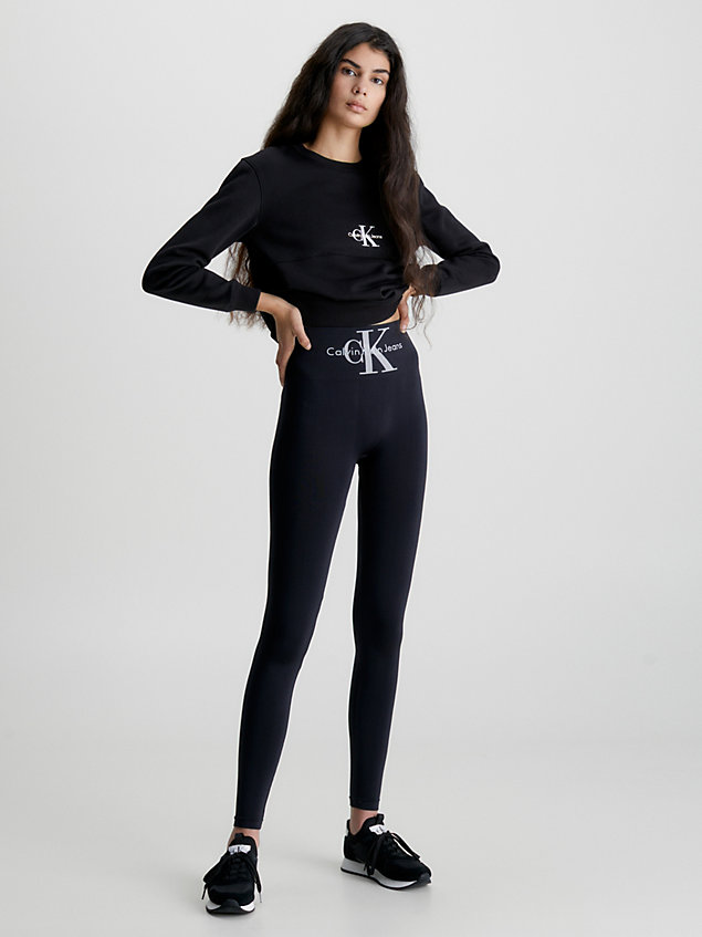 black high waisted leggings for women calvin klein jeans