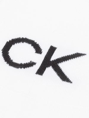 lot de 6 paires de chaussettes invisibles white pour hommes calvin klein