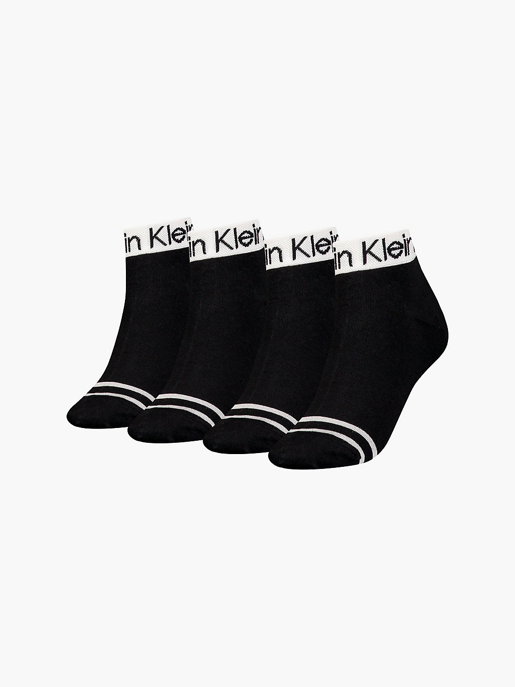 BLACK 4er-Pack Knöchelsocken undefined Damen Calvin Klein