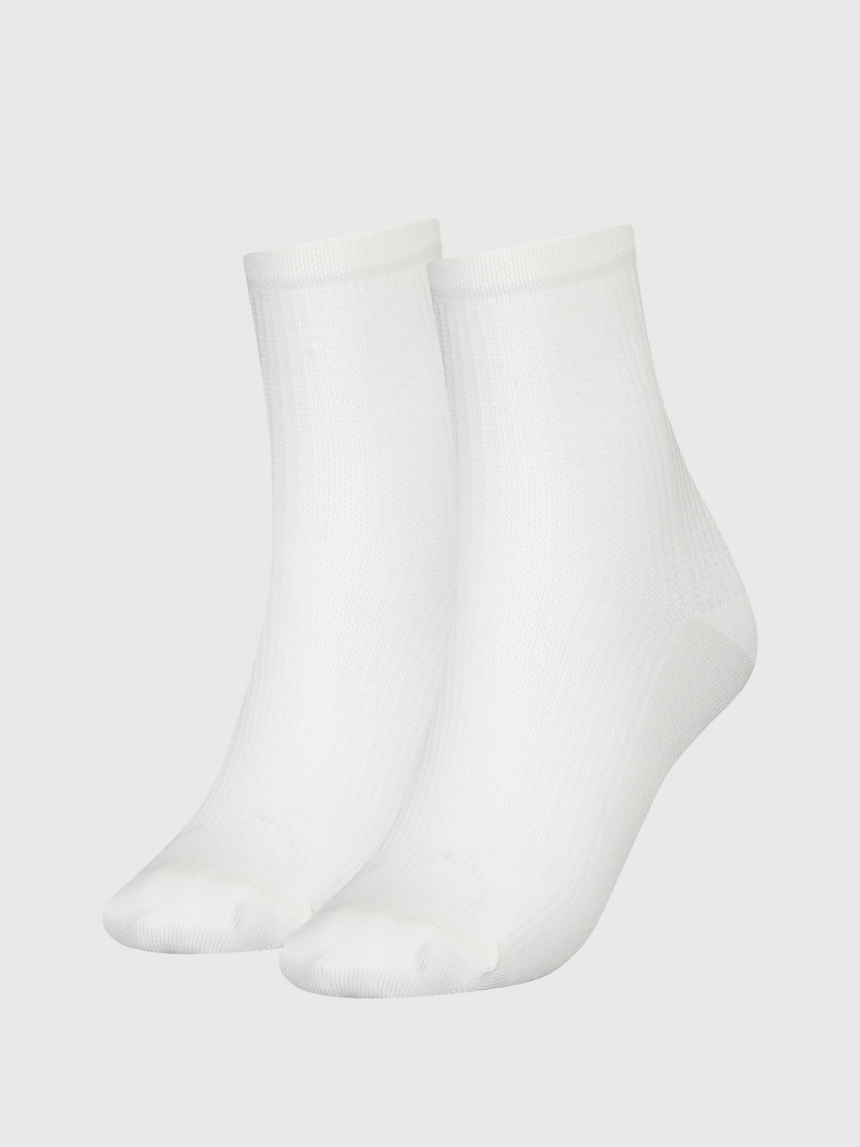 WHITE 2 Pack Ankle Socks for women CALVIN KLEIN
