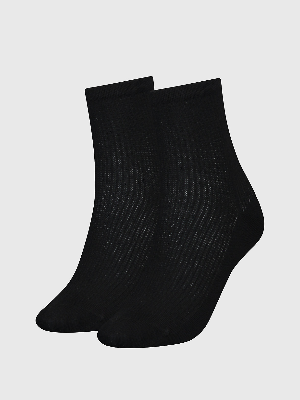 BLACK 2 Pack Ankle Socks for women CALVIN KLEIN