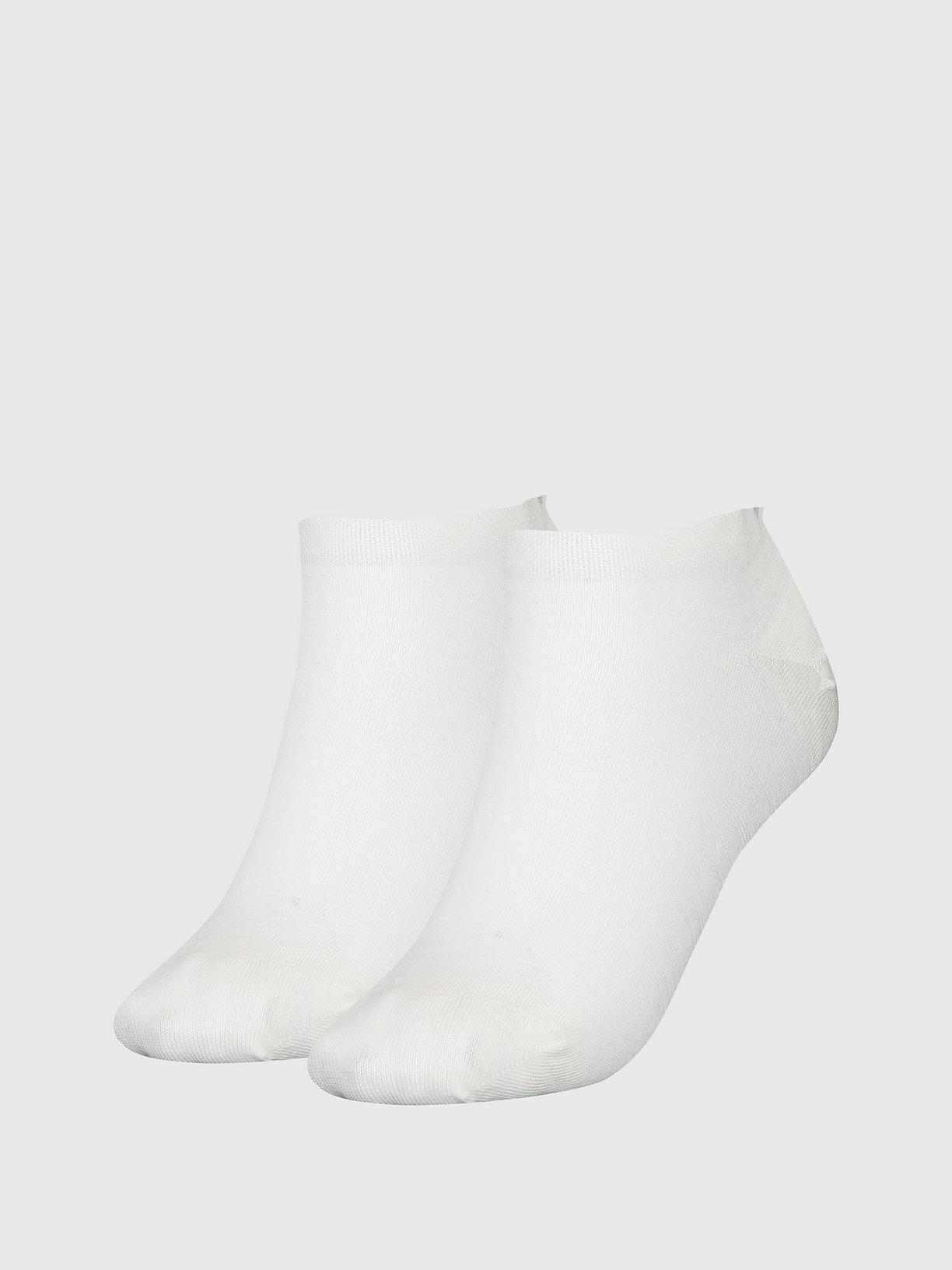 WHITE Pack de 2 pares de calcetines tobilleros de hombre CALVIN KLEIN
