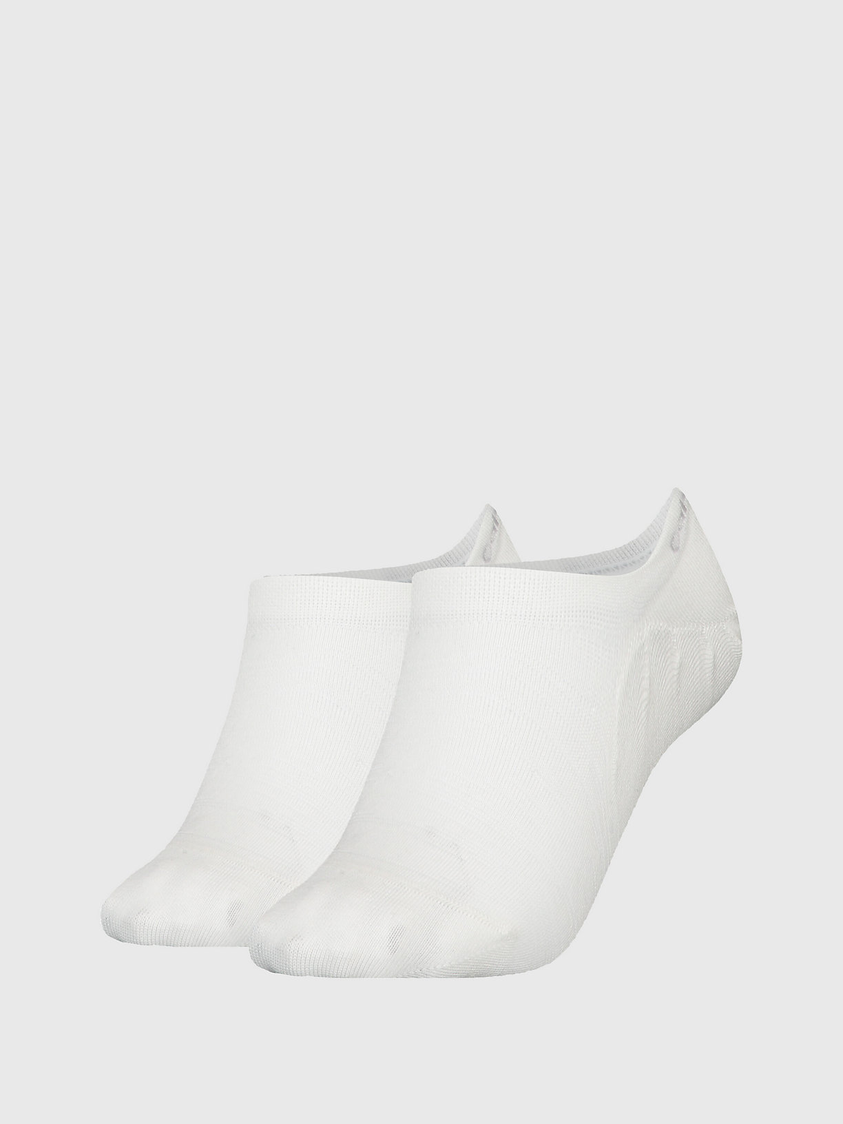 WHITE Pack de 2 pares de calcetines invisibles de hombre CALVIN KLEIN