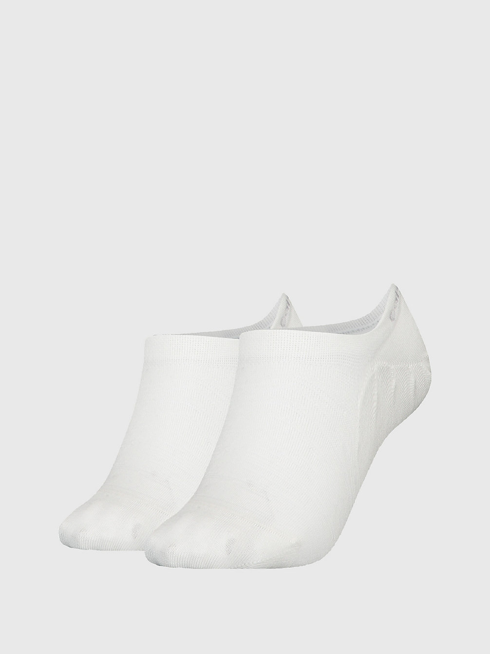 WHITE Lot De 2 Paires De Chaussettes Invisibles undefined femmes Calvin Klein