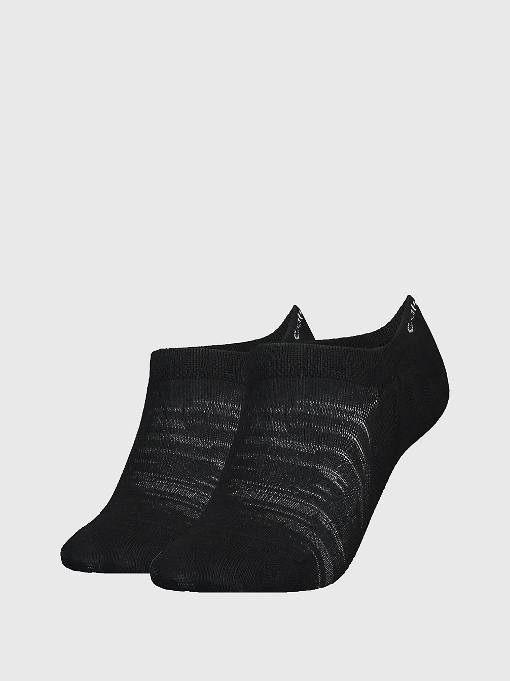 BLACK 2 Pack Invisible Socks undefined women Calvin Klein