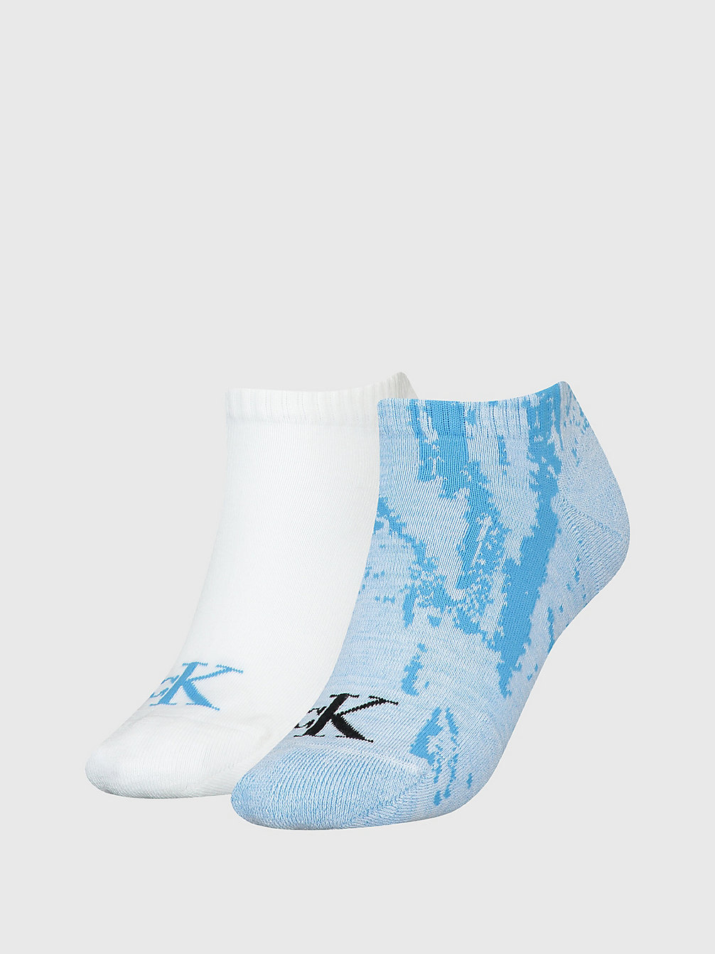 BLUE / WHITE 2 Pack Ankle Socks undefined women Calvin Klein