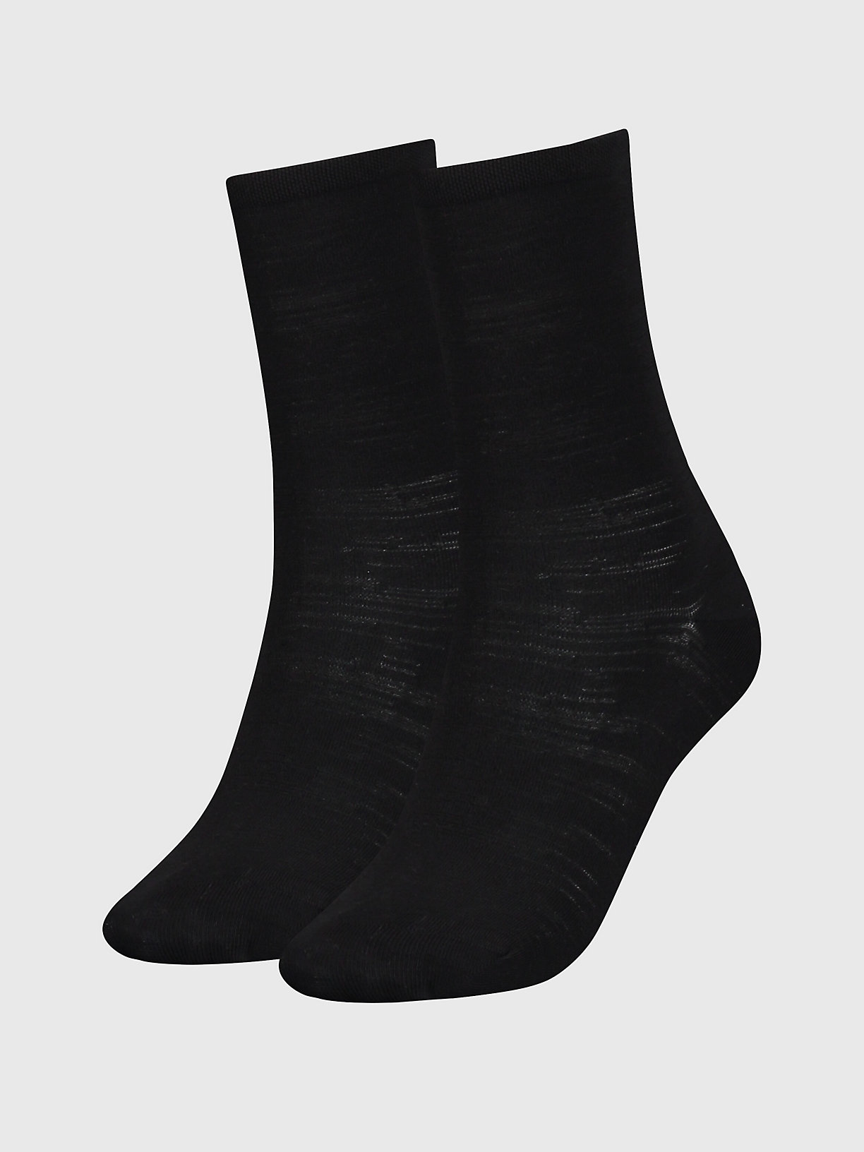 BLACK 2 Pack Crew Socks for women CALVIN KLEIN