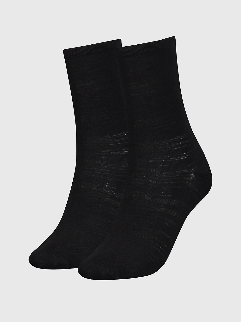 BLACK 2 Pack Crew Socks undefined women Calvin Klein