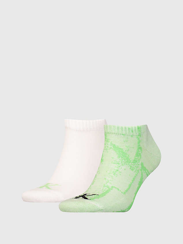 green 2 pack ankle socks for men calvin klein jeans
