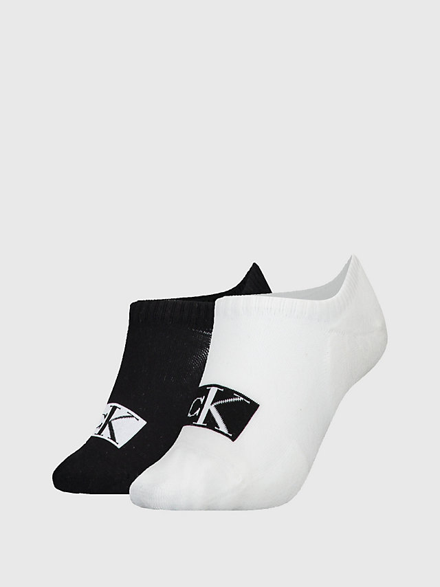 White/black > 2er-Pack No-Show-Socken > undefined Damen - Calvin Klein