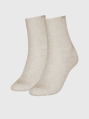 2 pack women's white ankle socks in cotton with lurex