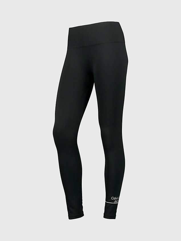 black seamless logo leggings for women calvin klein jeans