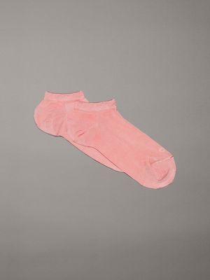 pink zestaw 2 par skarpet do kostek dla kobiety - calvin klein