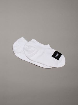 white 2 pack invisible socks for women calvin klein jeans