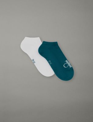 blue 2 pack soft cotton stretch ankle socks for men calvin klein jeans