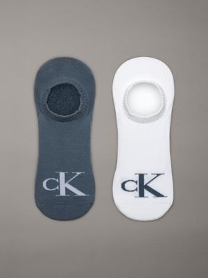 blue 2 pack invisible socks for men calvin klein jeans