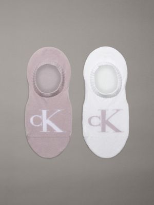 purple 2 pack invisible socks for women calvin klein jeans