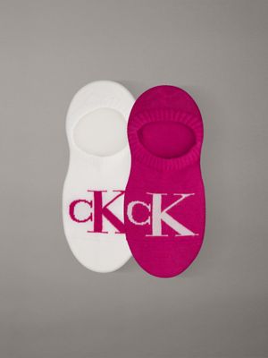 pink 2 pack soft cotton invisible socks for women calvin klein jeans