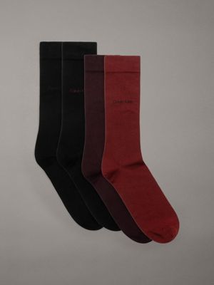 calzini in confezione regalo da 4 red combo da uomini calvin klein