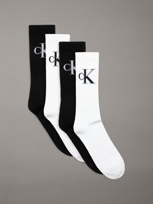 black combo 4 pack crew socks gift set for men calvin klein jeans