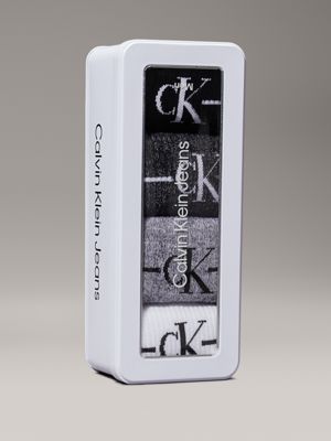 black/white 4 pack crew socks gift set for men calvin klein jeans
