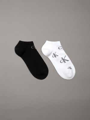 white 2 pack ankle socks for men calvin klein jeans