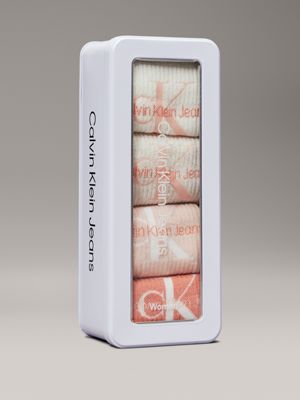 pink 4 pack crew socks gift set for women calvin klein jeans