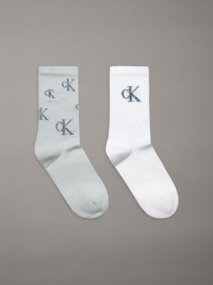 blue zestaw 2 par skarpetek za kostkę dla kobiety - calvin klein jeans