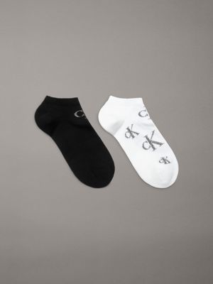 white 2 pack ankle socks for women calvin klein jeans