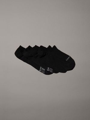 black 4 pack invisible socks for men calvin klein