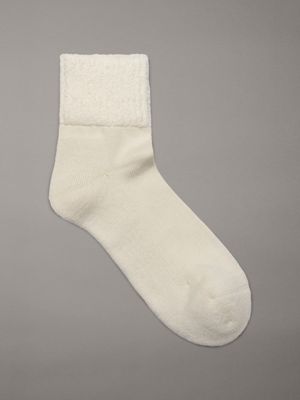 white soft crew house socks for women calvin klein jeans