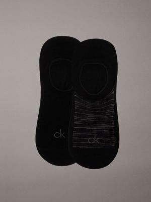 black 2 pack invisible socks for men calvin klein