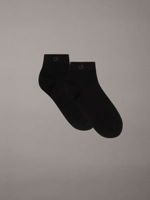 black 2 pack performance ankle socks for men calvin klein