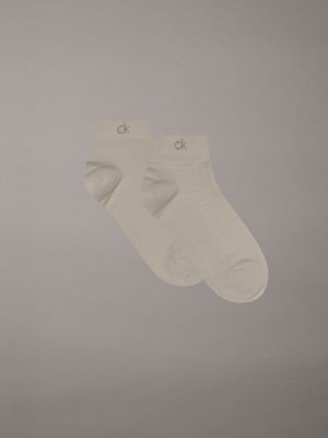 beige 2 pack performance ankle socks for men calvin klein