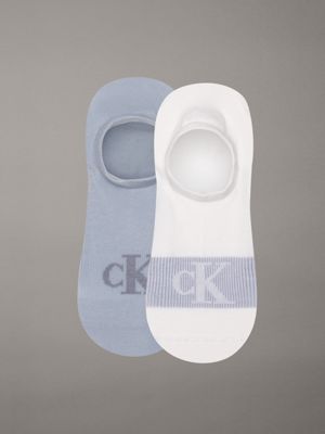 white 2 pack invisible socks for men calvin klein jeans