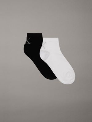 white 2 pack ankle socks for men calvin klein jeans