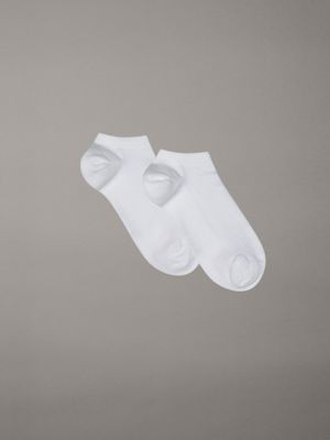 white 2 pack ankle socks for women calvin klein jeans