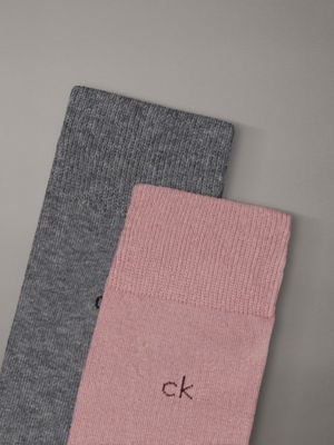pink 3 pack soft cotton stretch crew socks for men calvin klein