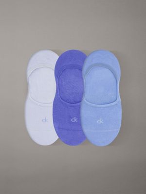 blue 3 pack soft cotton invisible socks for women calvin klein