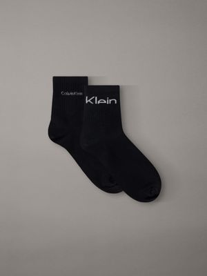 calzini alla caviglia in morbido cotone elasticizzato in confezione da 2 black da donne 