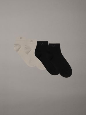 black 4 pack performance ankle socks for men calvin klein