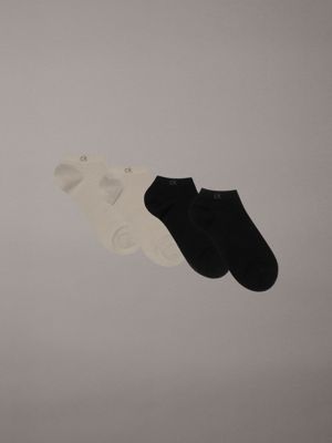 black 4 pack performance ankle socks for men calvin klein